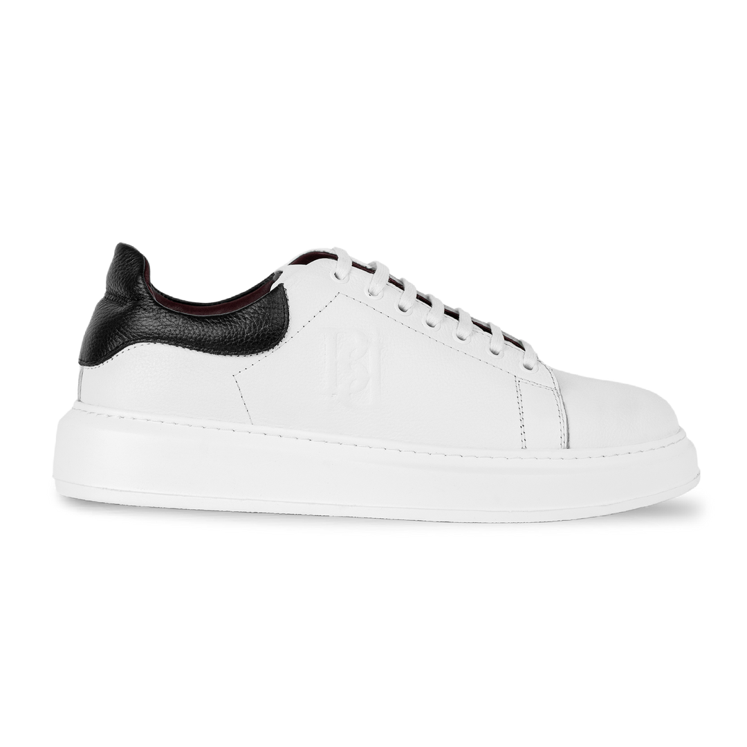 Palmer: Sneakers Homme - Cuir Blanc N'