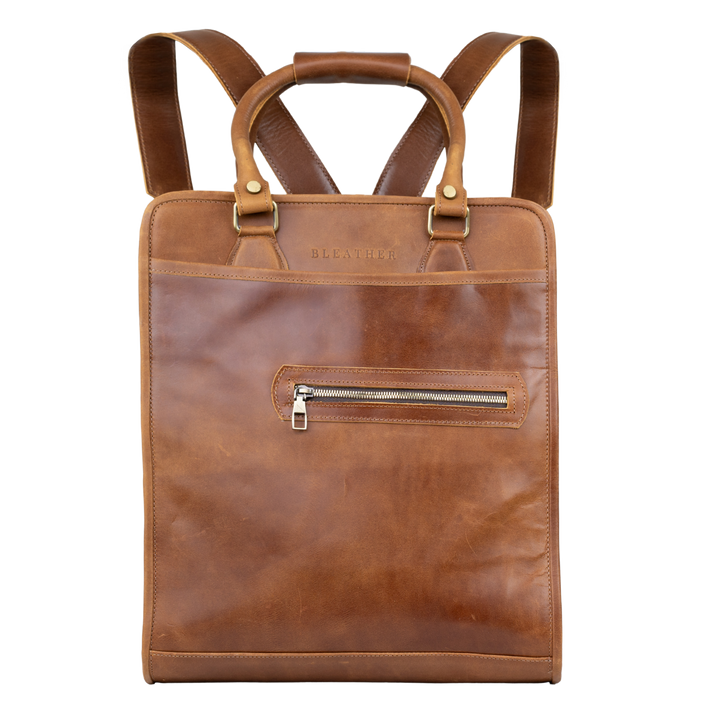 Fezexplore: Sac à dos - Cuir Cognac