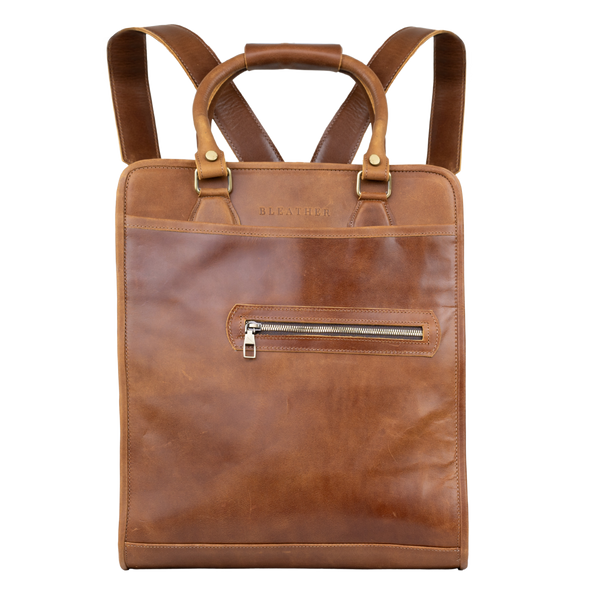 Fezexplore: Sac à dos - Cuir Cognac