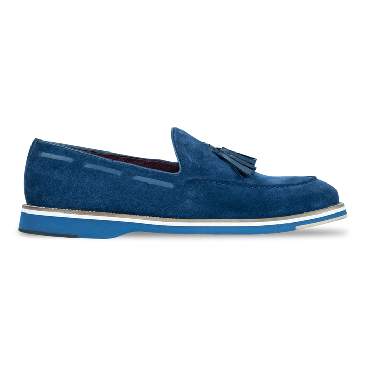 Harris: Mocassin Homme - Daim Bleu