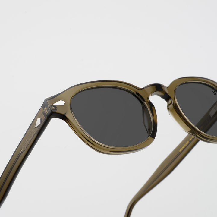 Ironwood: Lunettes de soleil de luxe Marron trans