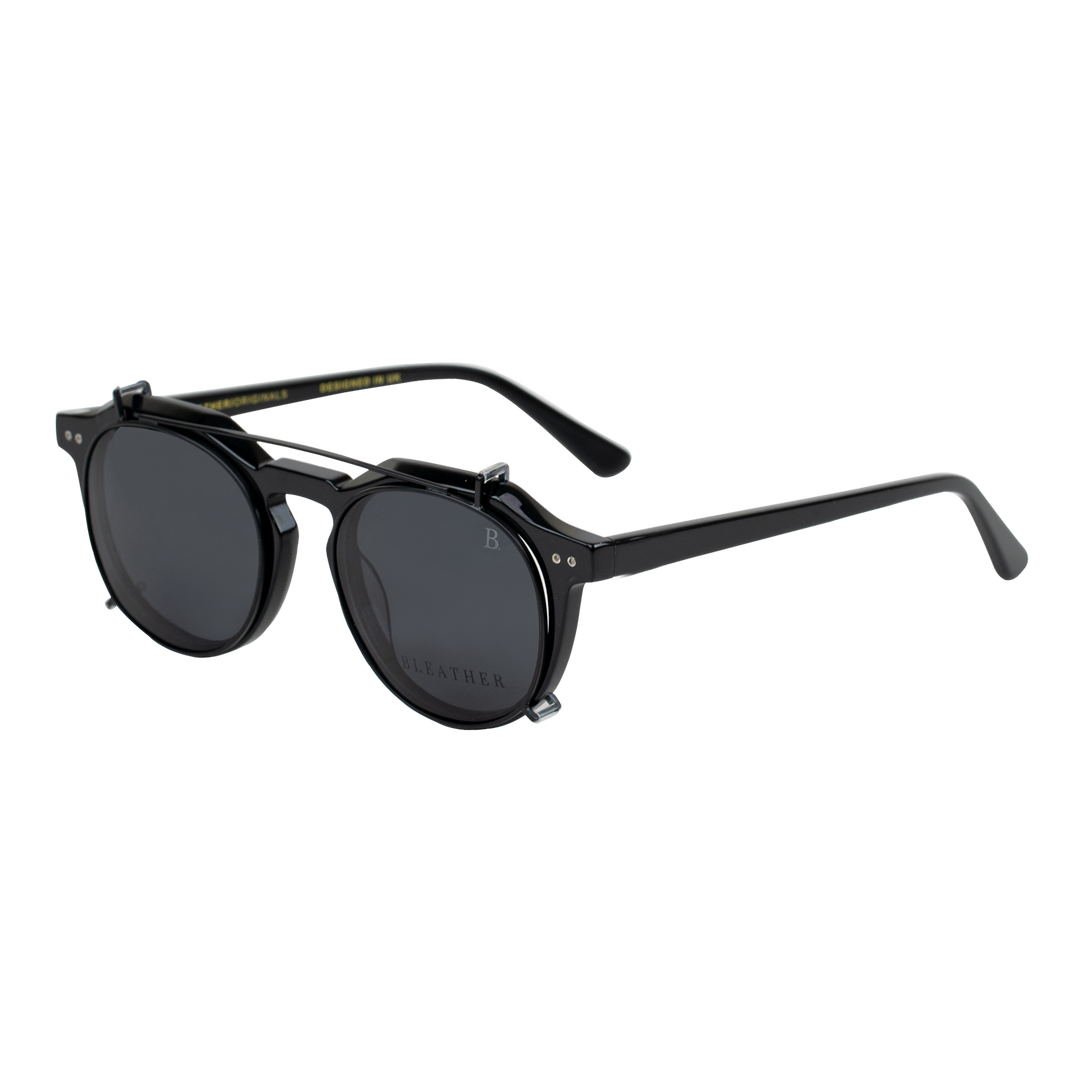 Bastion: Lunettes à clips de luxe Noir