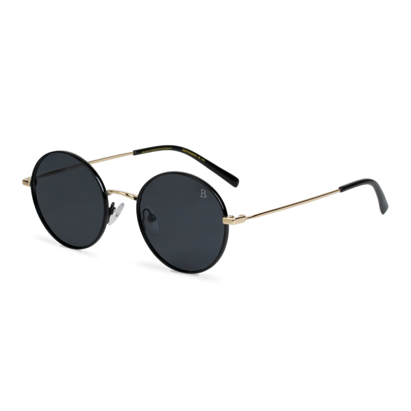 Globe S': Lunettes de soleil de luxe Noir Gold