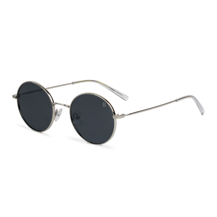 Globe S': Lunettes de soleil de luxe Noir Silver