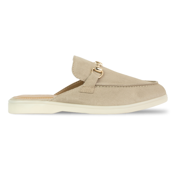 Emma: Mules Femme - Daim sand