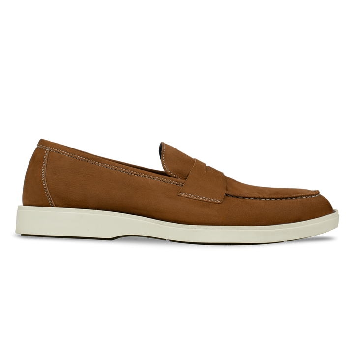 Alan: Mocassin Homme - Gomme Marron