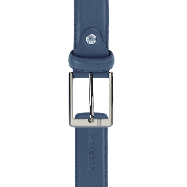 C72: Ceinture Homme - Cuir Bleu