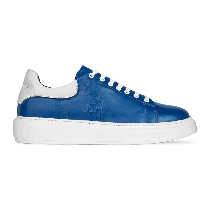 Palmer: Sneakers Homme - Cuir Bleu