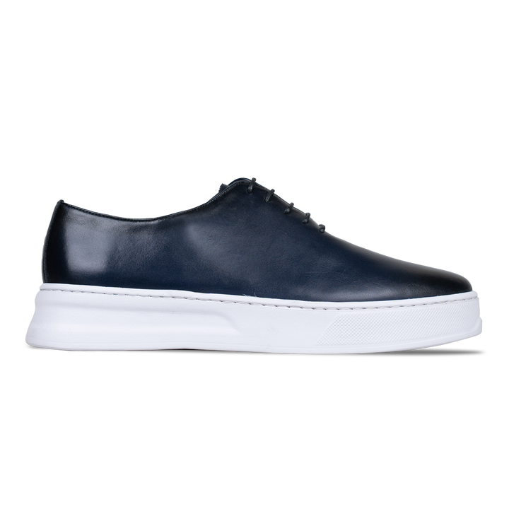 Kirk: Sneakers Homme - Cuir Bleu