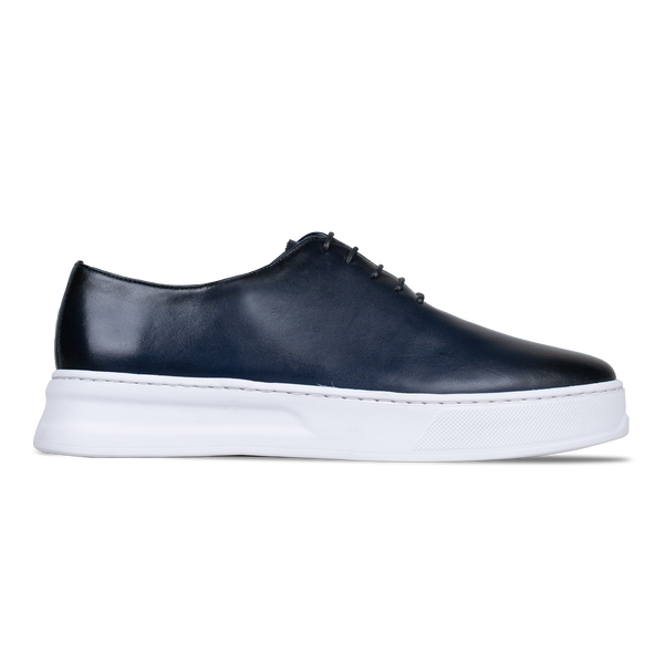 Kirk: Sneakers Homme - Cuir Bleu