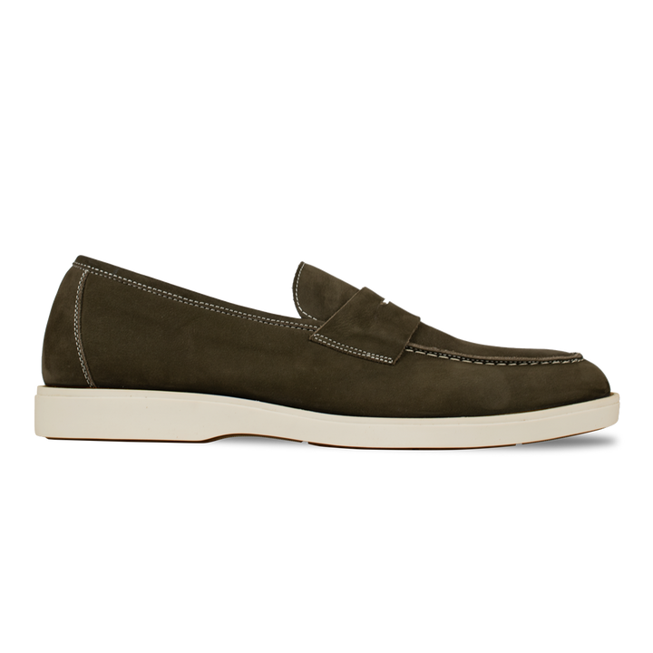 Alan: Mocassin Homme - Gomme Vert