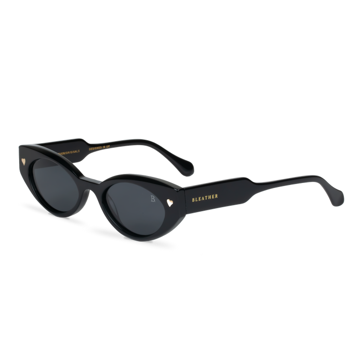 Heart: Lunettes de soleil de luxe Noir