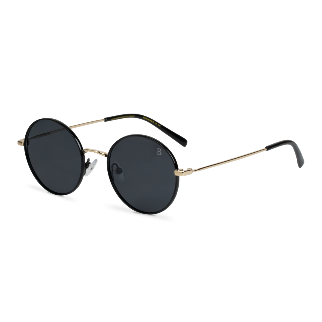 Globe S': Lunettes de soleil de luxe Noir Gold