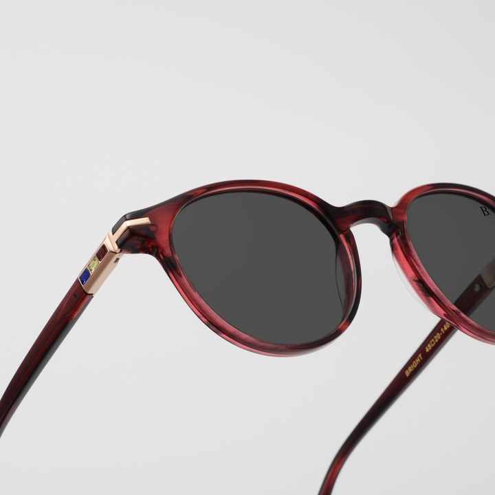 Bright: Lunettes de soleil de luxe Rouge