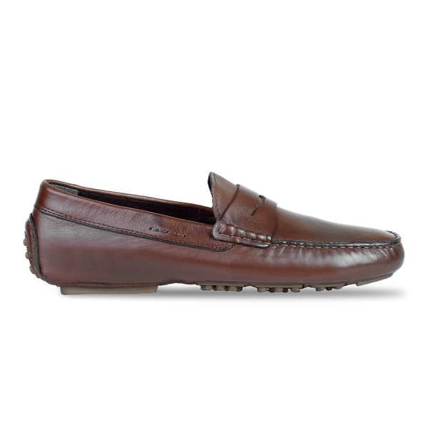 Gary: Mocassin Homme - Cuir Marron