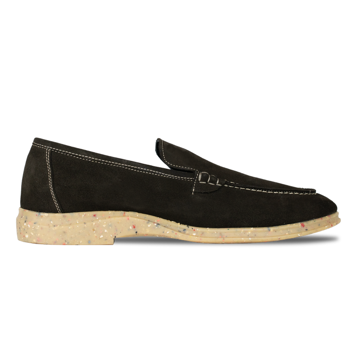 Stewart: Mocassin Homme - Daim Marron