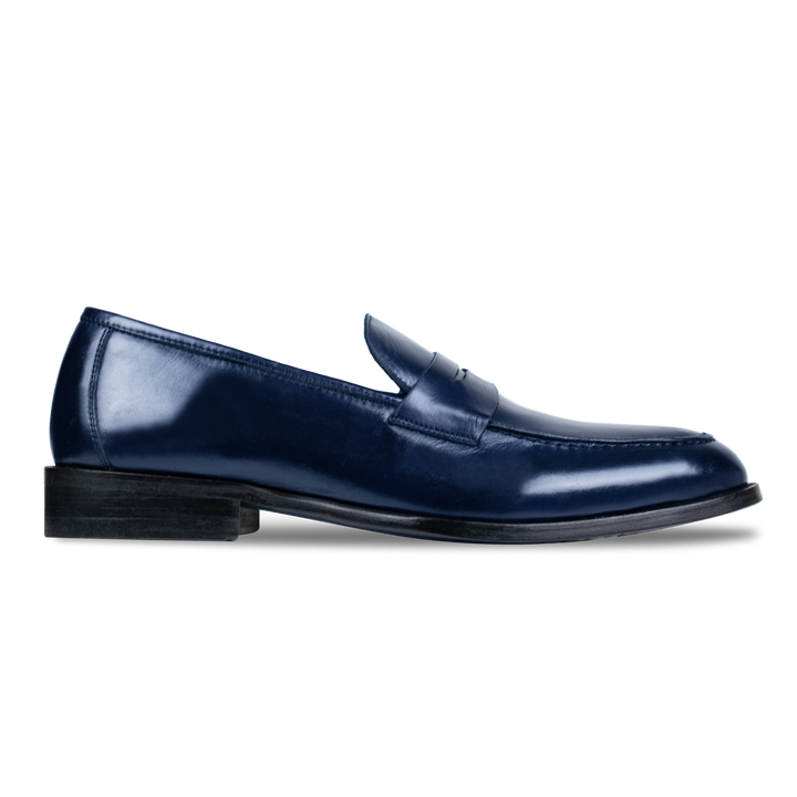 Carling: Mocassin Homme - Cuir Bleu nuit