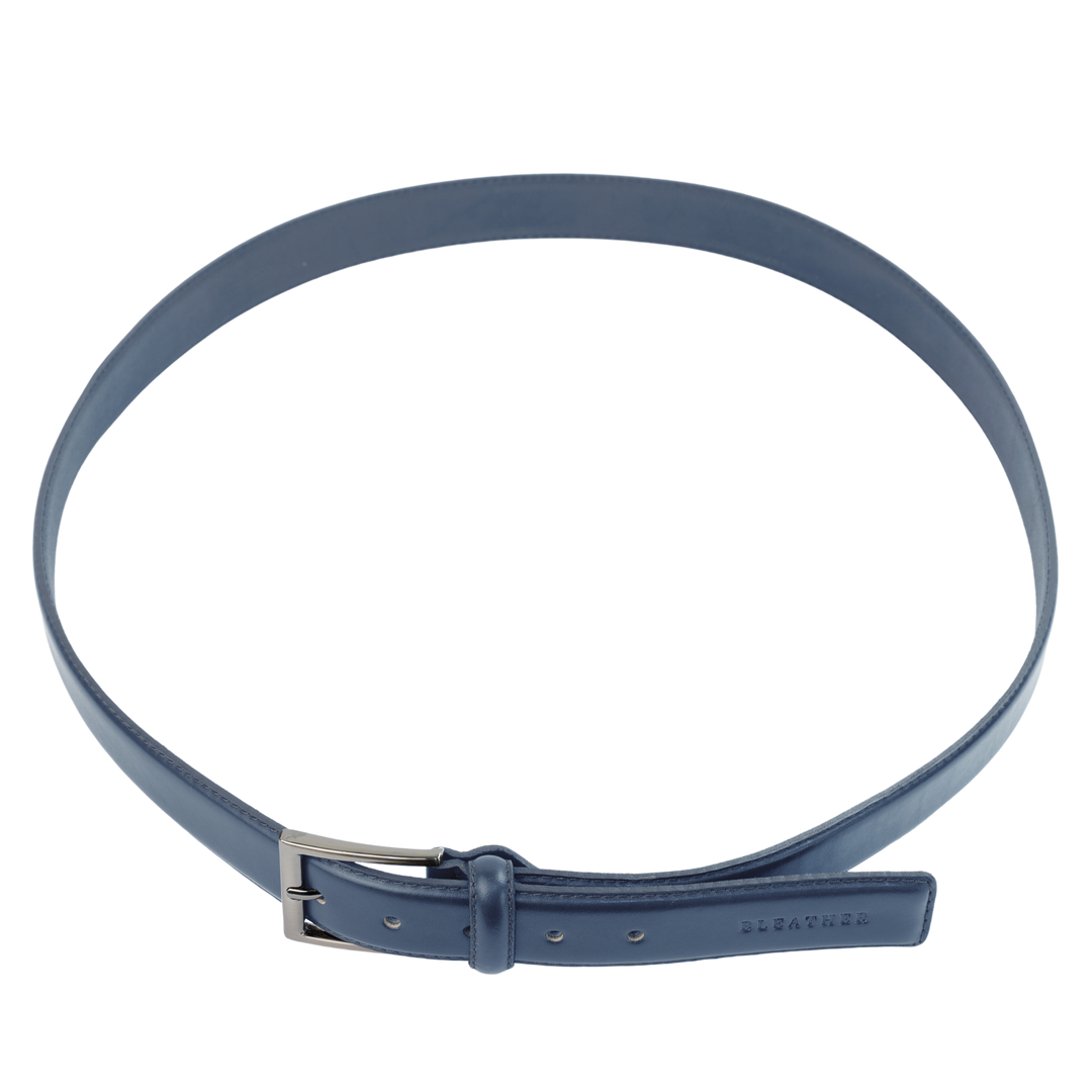 C74: Ceinture Homme - Cuir Bleu