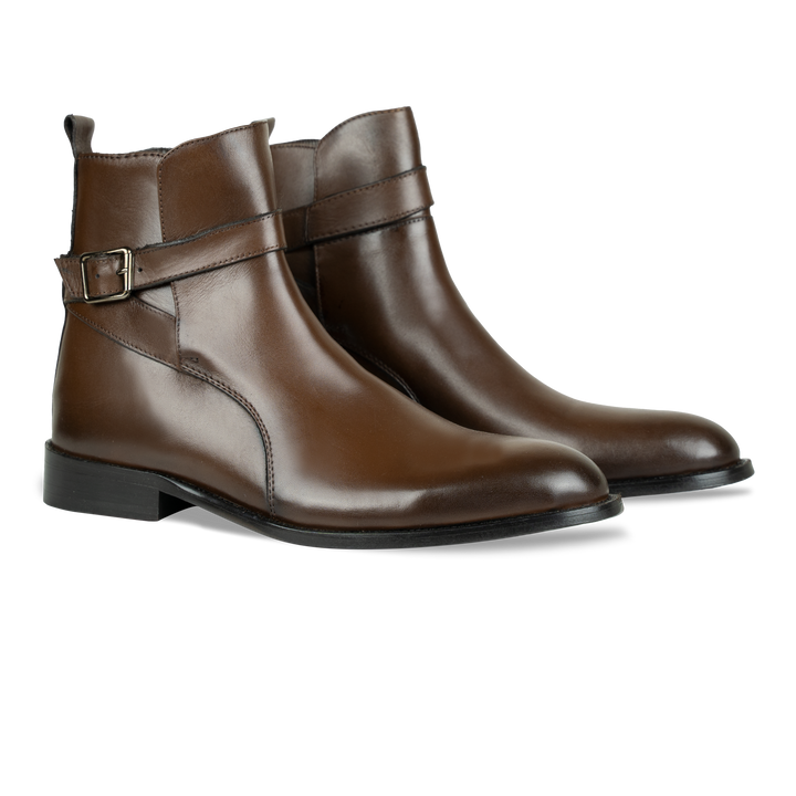 Conor: Bottes Homme - Cuir Marron