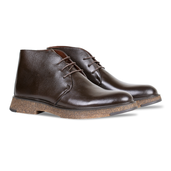 Brooking: Demi Bottes Homme - Cuir Marron