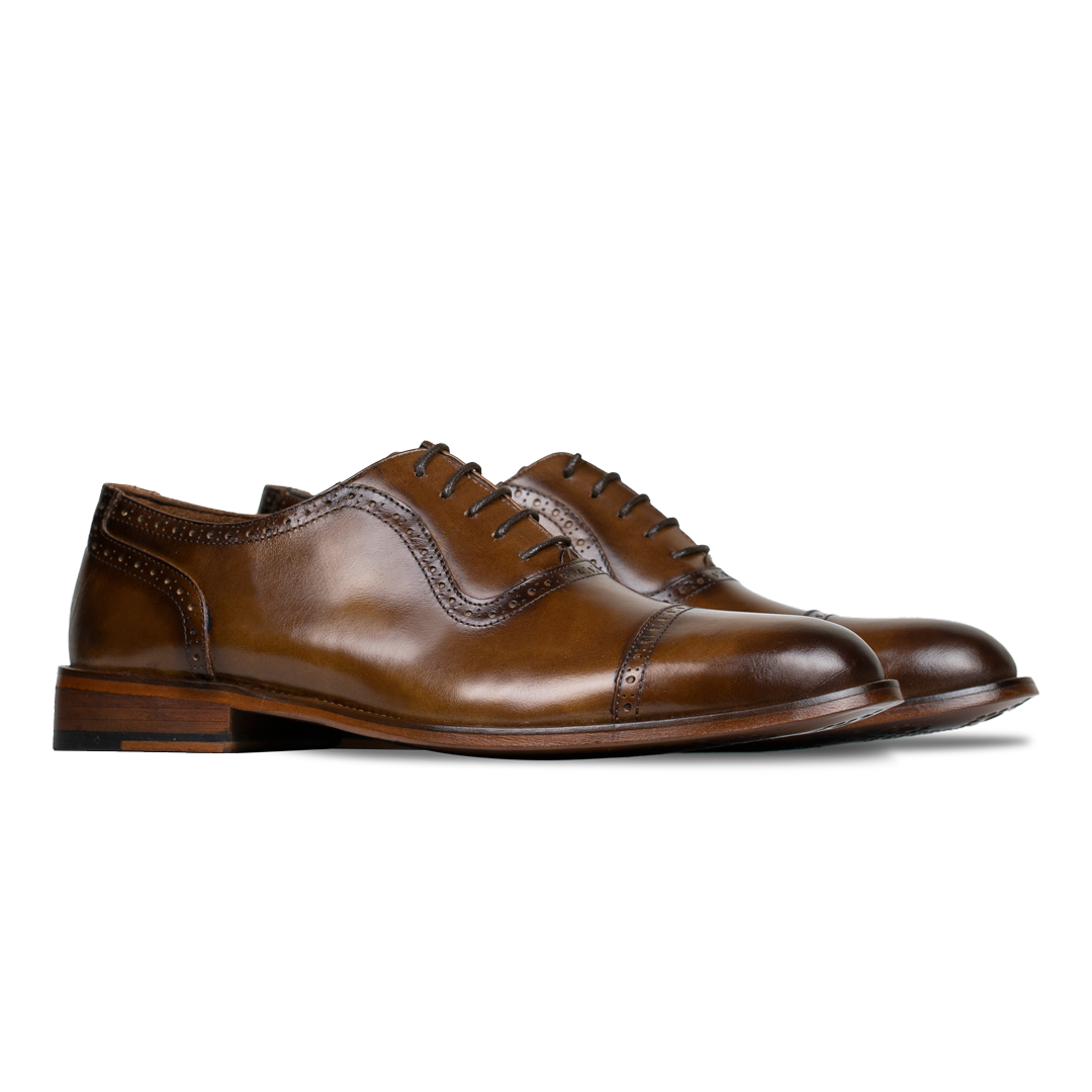 Lewis: Richelieu Homme - Cuir Cognac