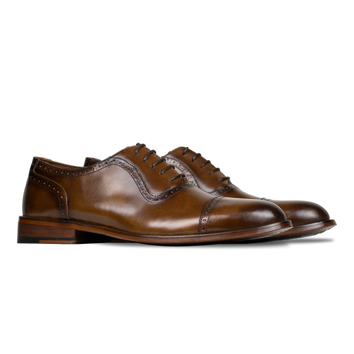 Lewis: Richelieu Homme - Cuir Cognac