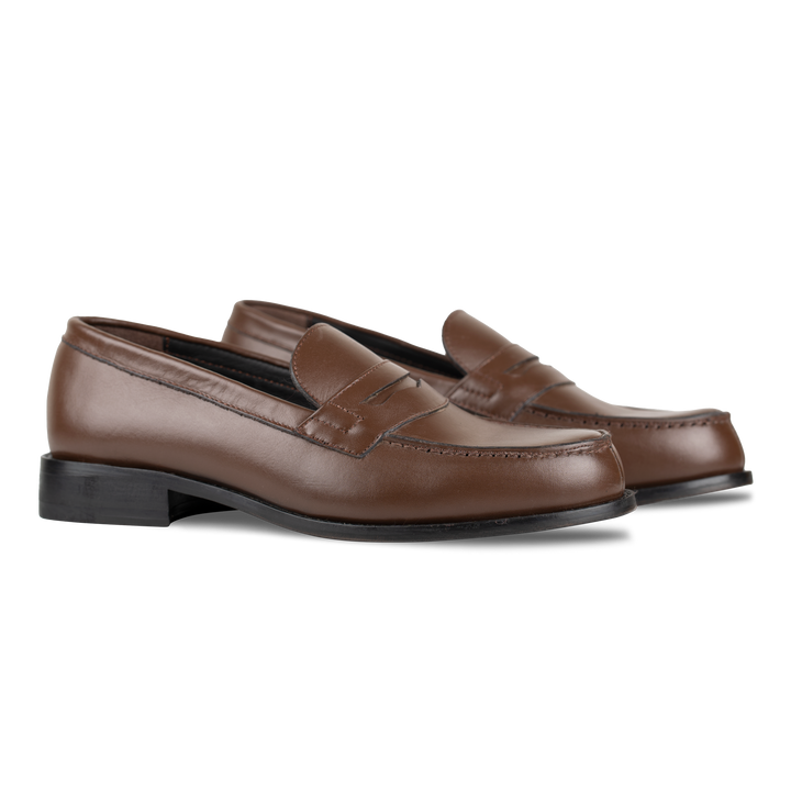 Beverley: Mocassin Homme - Cuir Marron