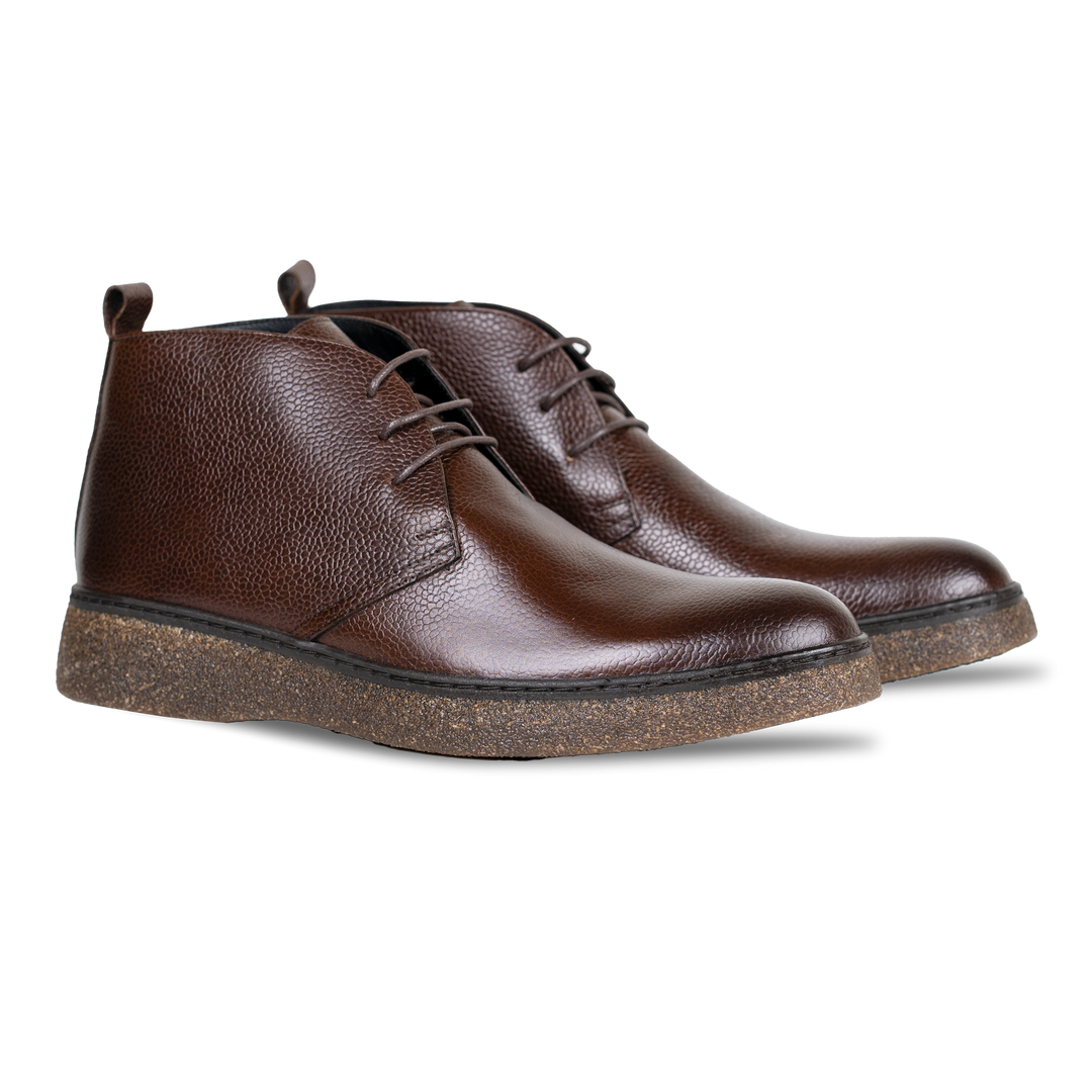 Bridge: Demi Bottes Homme - Cuir Marron