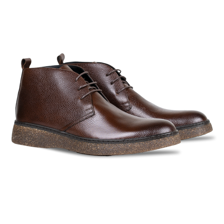 Bridge: Demi Bottes Homme - Cuir Marron