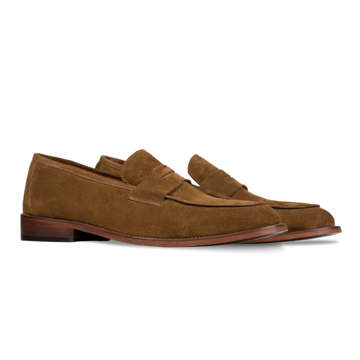 Nowell: Mocassin Homme - Daim Cognac