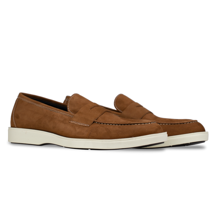 Alan: Mocassin Homme - Gomme Marron