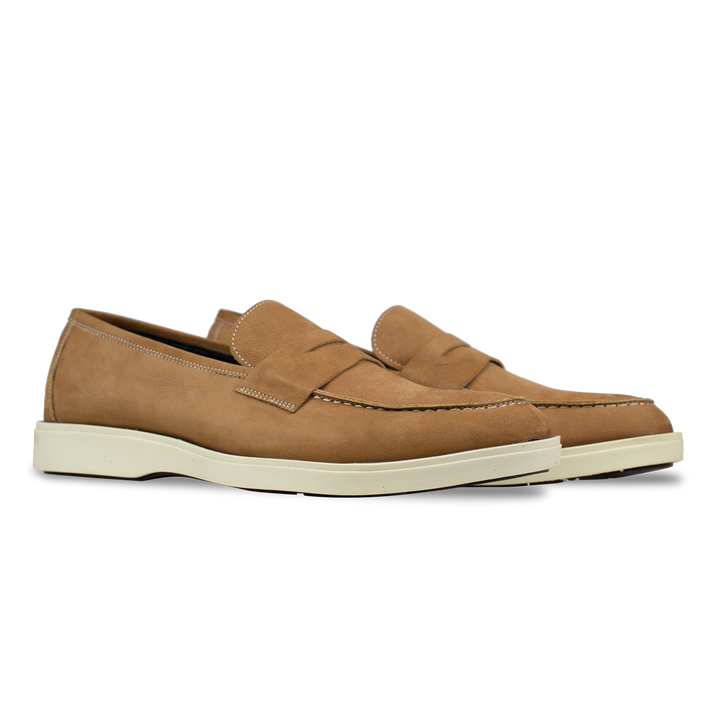 Alan: Mocassin Homme - Gomme Cognac