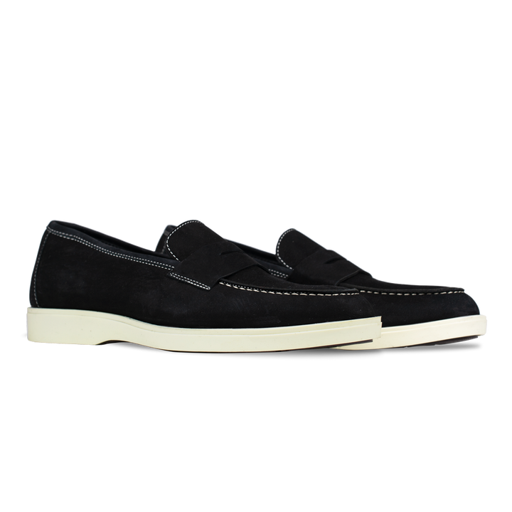 Alan: Mocassin Homme - Gomme Noir