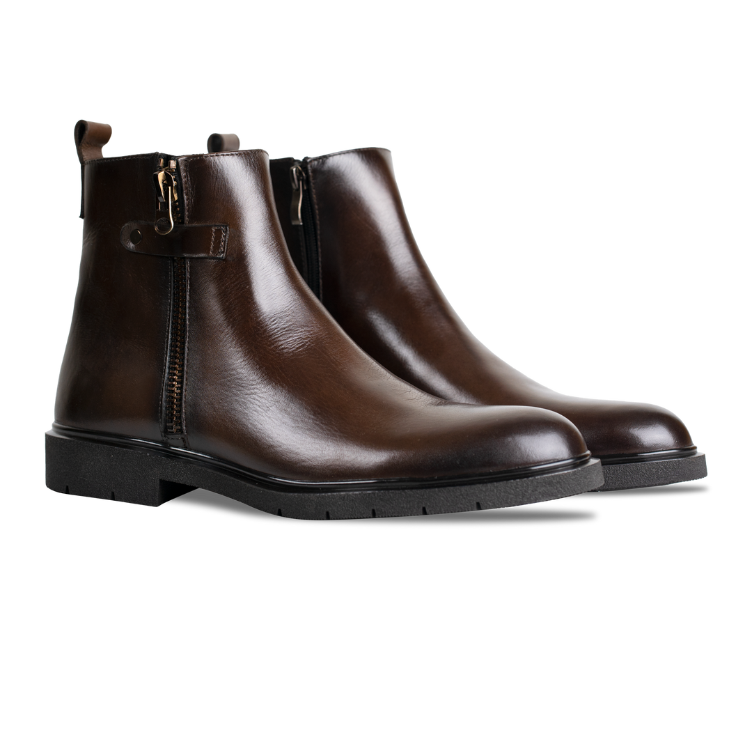 Ralph: Bottes Homme - Cuir Marron