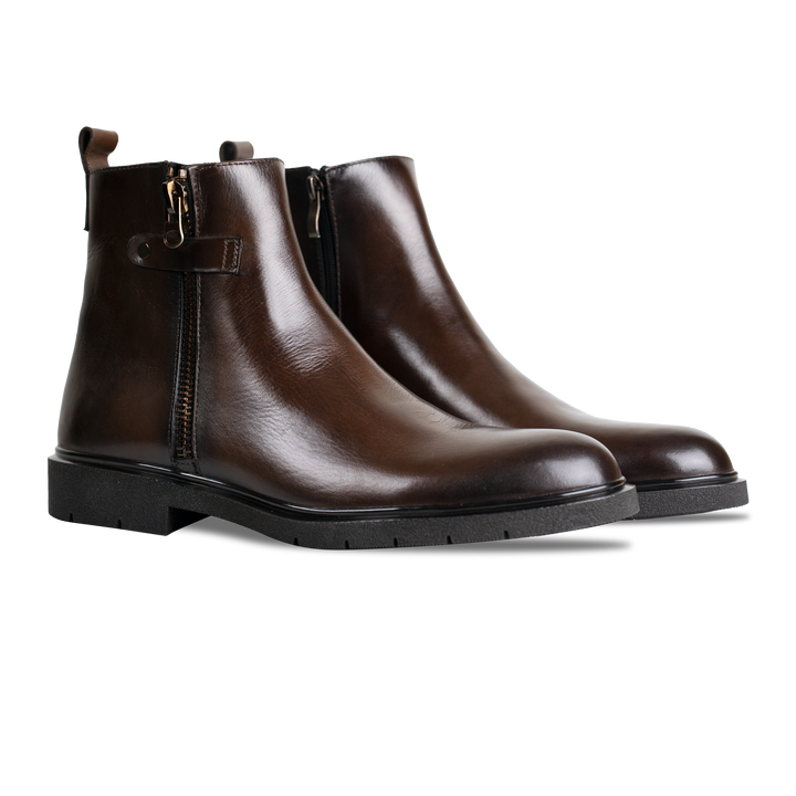 Ralph: Bottes Homme - Cuir Marron