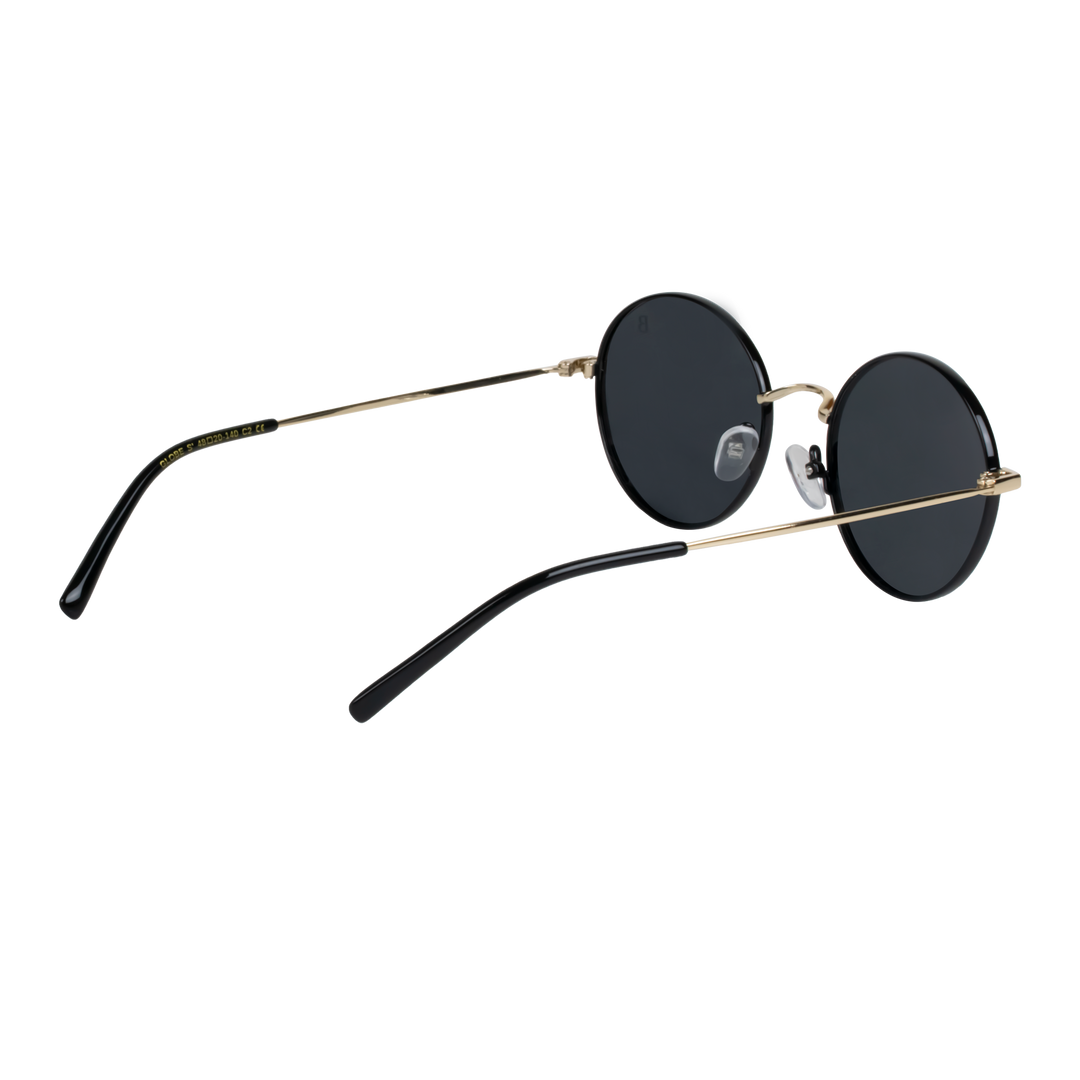 Globe S': Lunettes de soleil de luxe Noir Gold