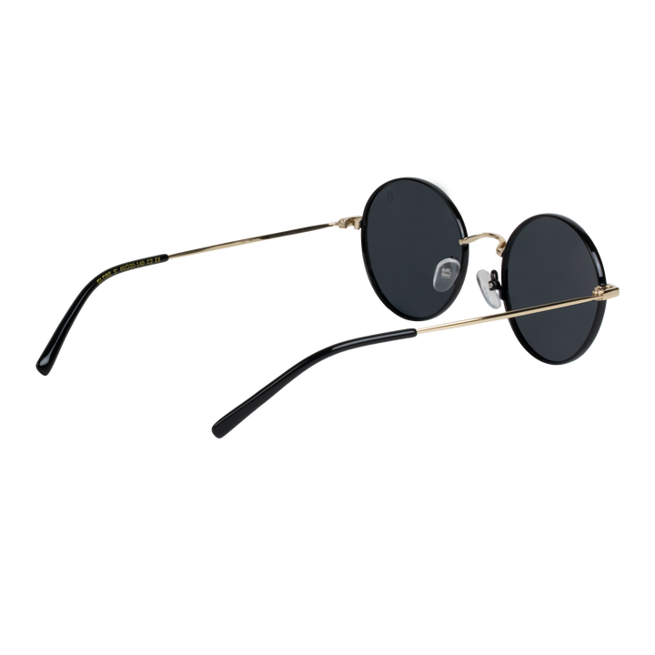 Globe S': Lunettes de soleil de luxe Noir Gold