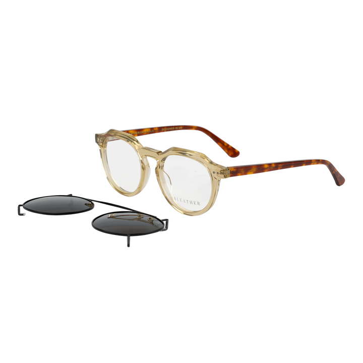 Bastion: Lunettes à clips de luxe Beige