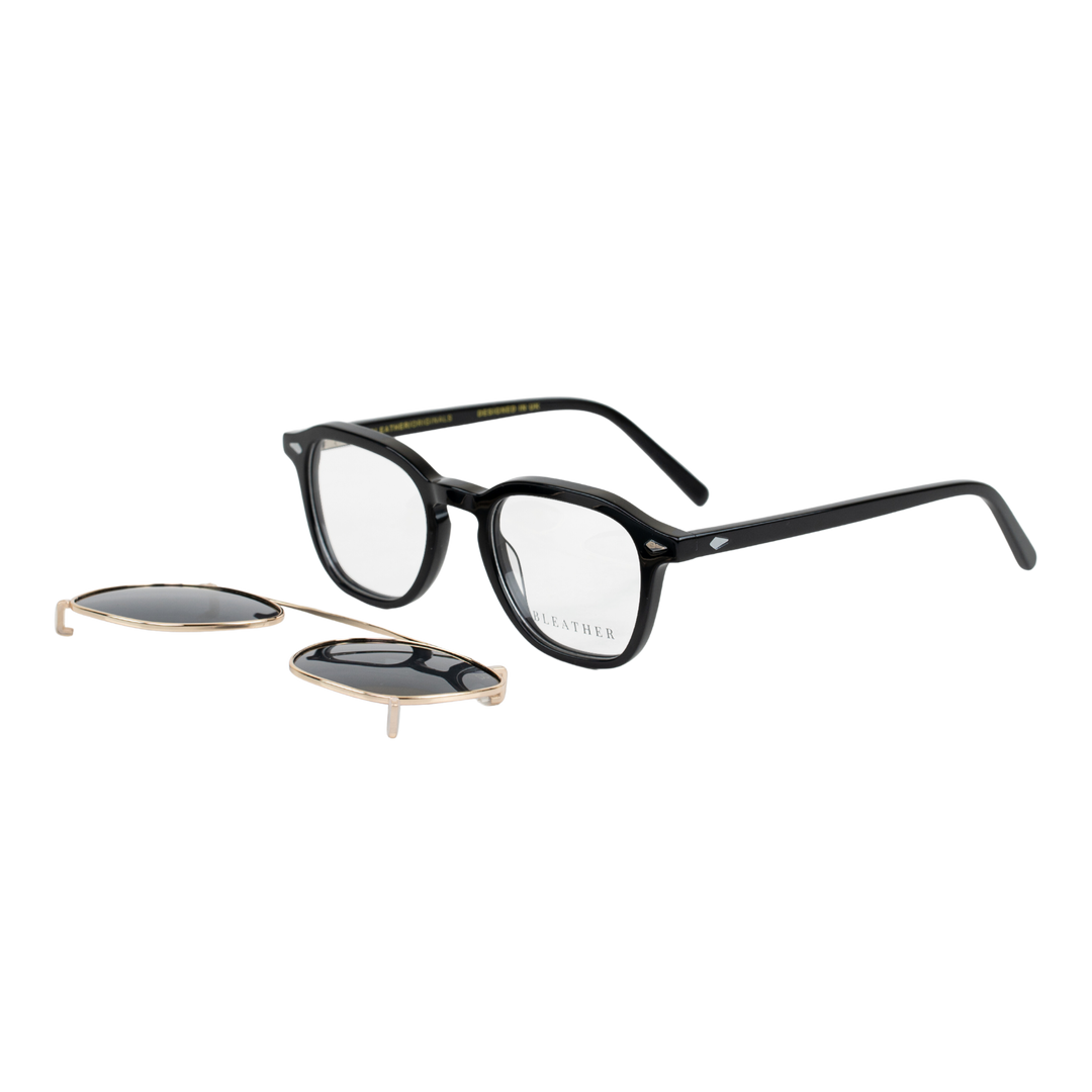 Paladin: Lunettes à clips de luxe Havane