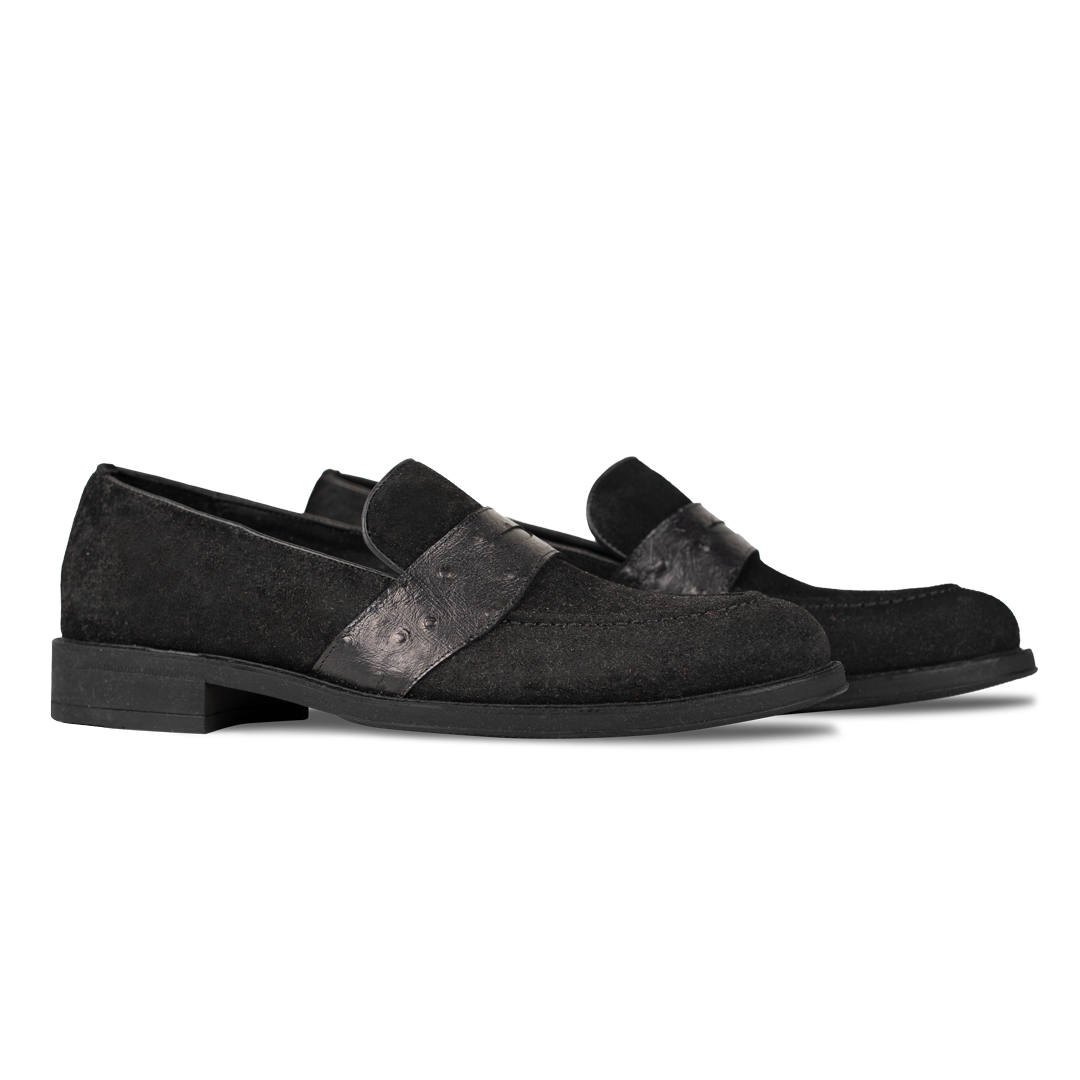 Anderton: Mocassin Homme - Cuir Noir