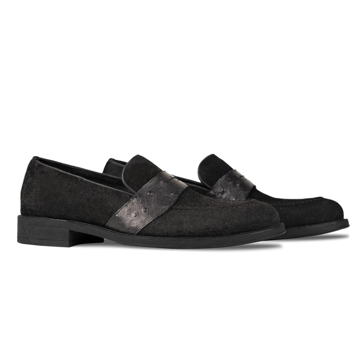 Anderton: Mocassin Homme - Cuir Noir