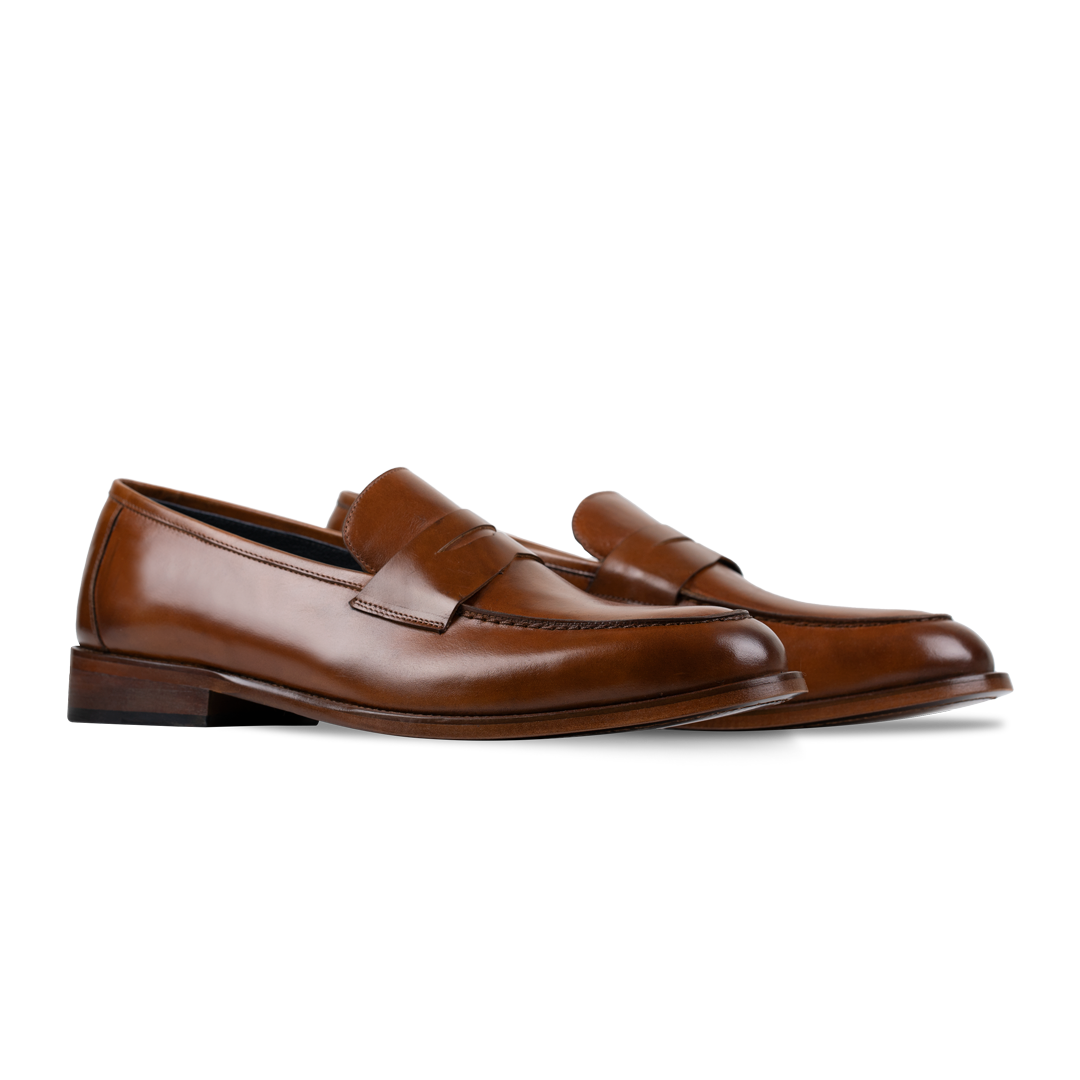 Andrew: Mocassin Homme - Cuir Marron