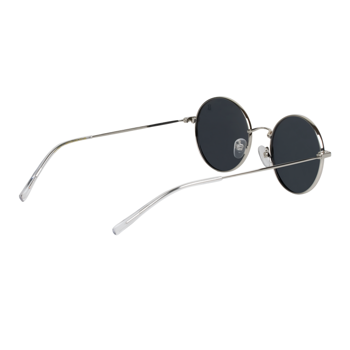 Globe S': Lunettes de soleil de luxe Noir Silver