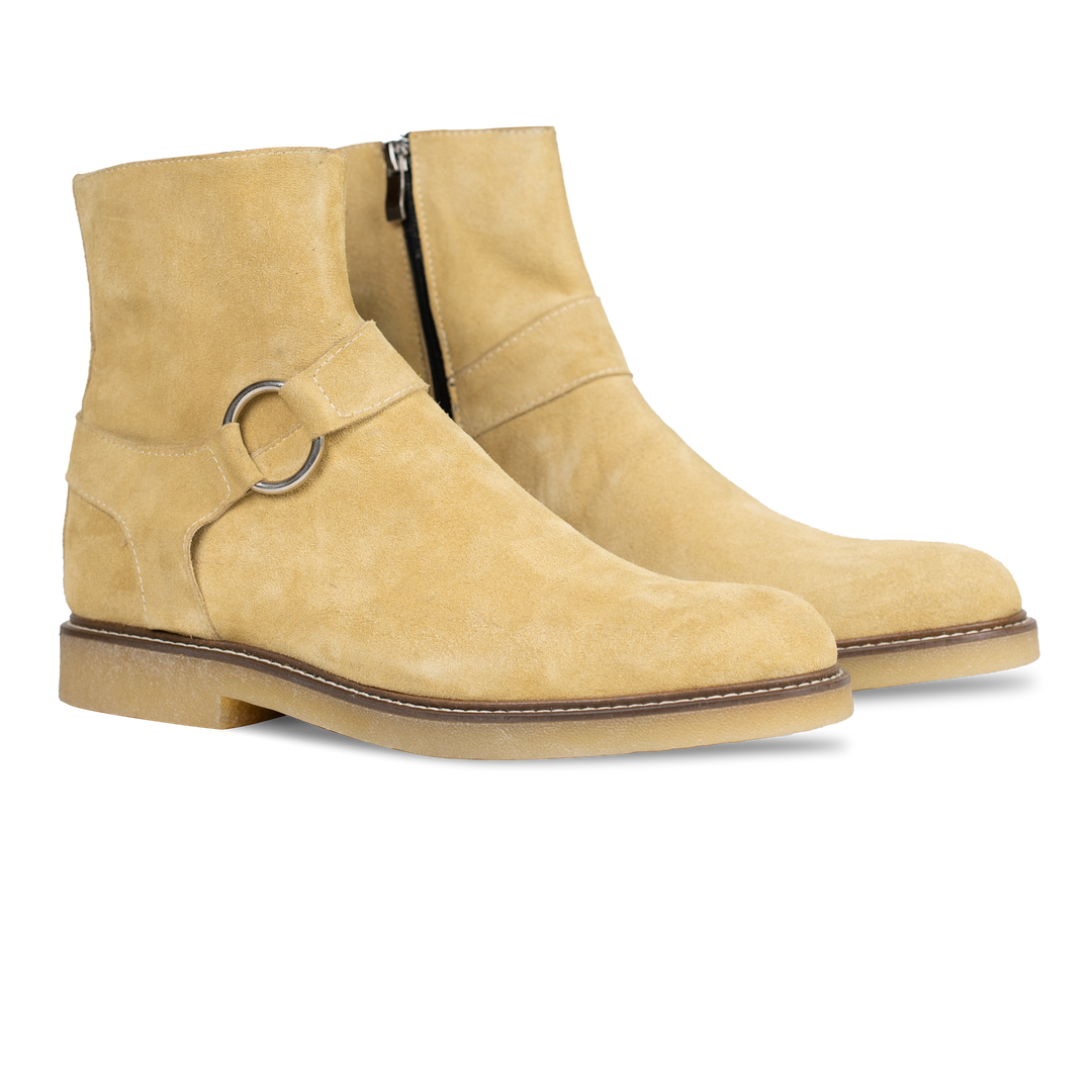 Marlon: Bottes Homme -  Daim Beige