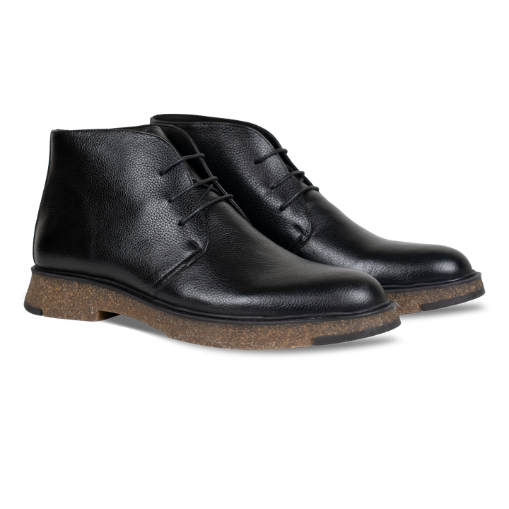 Brooking: Demi Bottes Homme - Cuir Noir