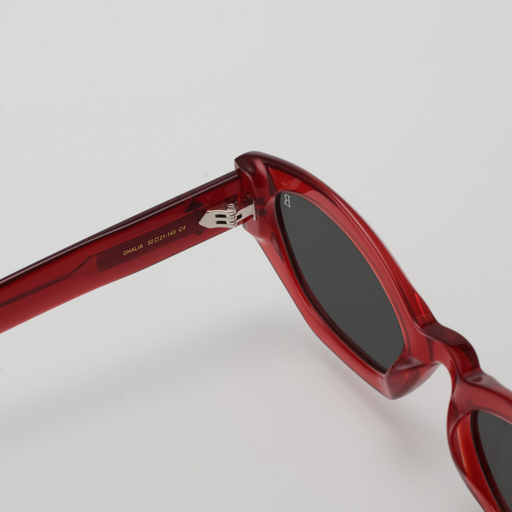 Dhalia: Lunettes de soleil de luxe Rouge