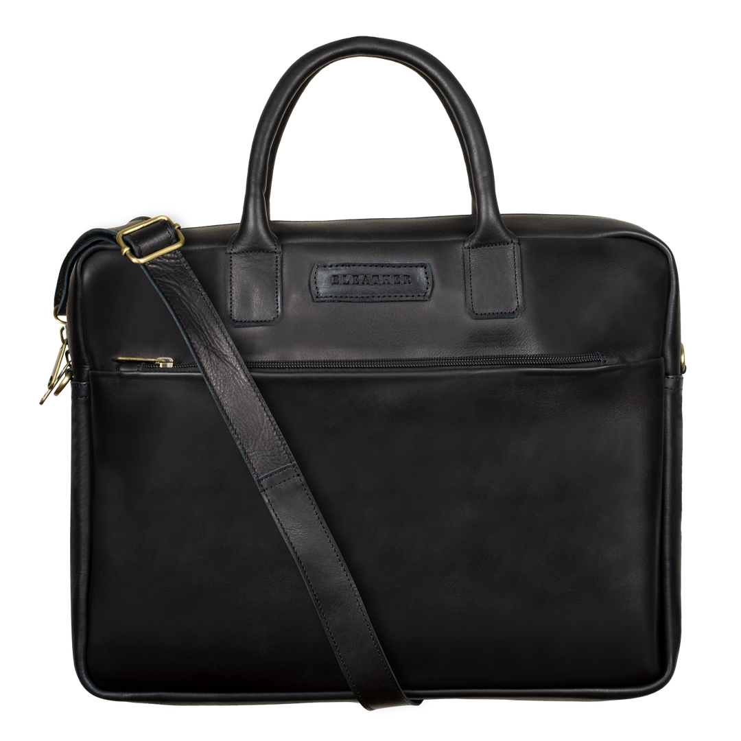 Prestige: Cartable Ordinateur - Cuir Noir