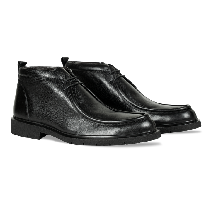 Murphy: Demi Bottes Homme - Cuir Noir