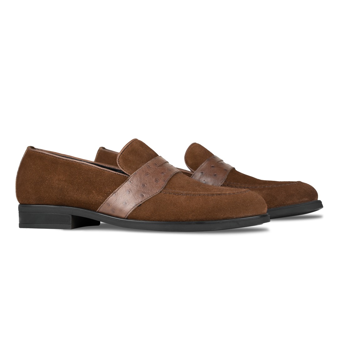 Anderton: Mocassin Homme - Cuir Marron