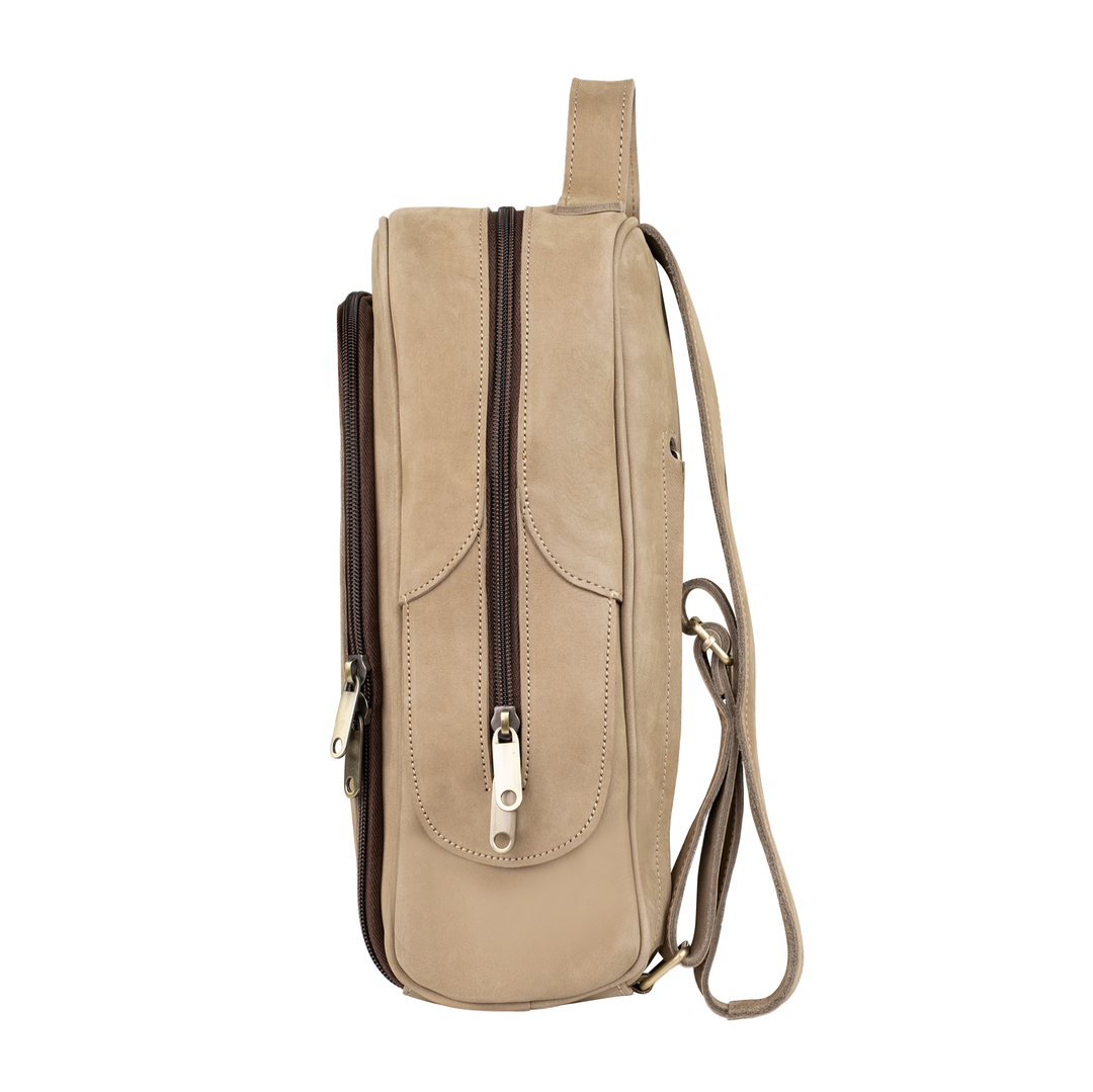 Zenith: Sac à dos - Nubuck Beige